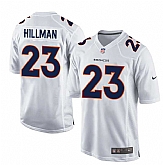 Nike Denver Broncos #23 Ronnie Hillman 2016 White Men's Game Event Jersey,baseball caps,new era cap wholesale,wholesale hats